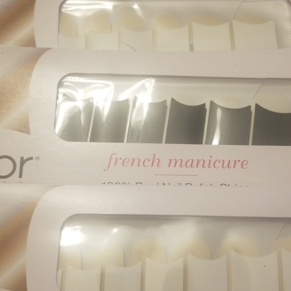 French manicure color street bundle